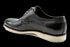 Zapatilla De Vestir Derby Negra Con Detalle Semi Brogue